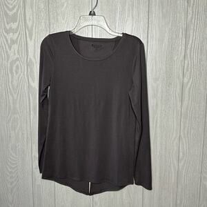 Athleta Gray long‎ sleeve workout top size XS